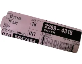 22894315 General Motors Gm Cvr Asm-r/seat A/rst Opg F New Oem