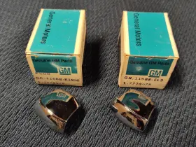 7778975 General Motors Nos Gm # Oem Chrome Seat Track Lever Knobs Pair