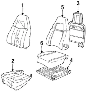 12522027 Gm Genuine Seat Frame