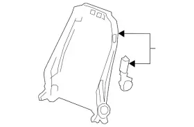 13548590 Gm Genuine Seat Back Frame