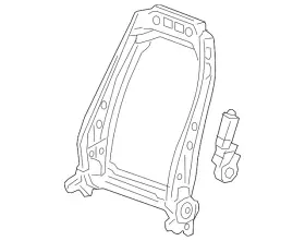 13551364 Gm Genuine Seat Back Frame