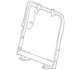 15913975 Gm Genuine Seat Back Frame