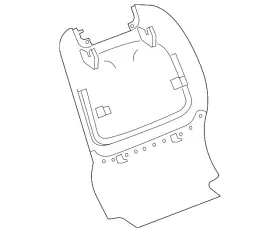 20777715 Gm Genuine Seat Back Panel