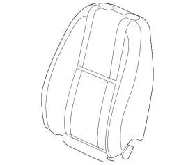 20843355 Gm Genuine Ebony Driver Seat Back Cushion Cover