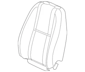 20904123 Gm Genuine Light Titanium Driver Seat Back Cushion Cover