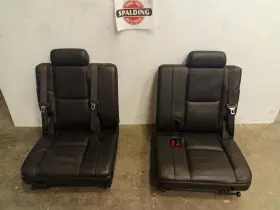 220.gm9i07 Gm Damage Black Leather Third Row Seats From 2007 Yukon Denali Xl 9559419