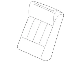 22684784 Gm Genuine Cover Assembly R/seat Black Cushion Ebony