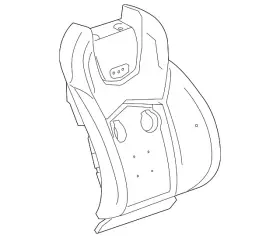 22758817 Gm Genuine Passenger Seat Back Pad 22758817 Gm Genuine Passenger Seat Back Pad