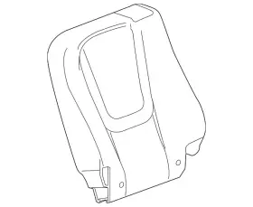 22853648 Gm Genuine Ceramic White Rear Driver Side Seat Back Cushion Cover