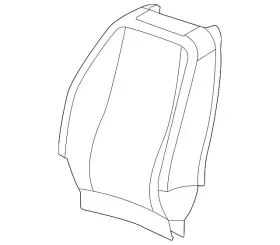 22869396 Gm Genuine Brownstone Driver Seat Back Cushion Cover