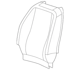 22870139 Gm Genuine Jet Black Driver Seat Back Cover