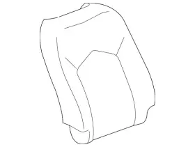Gm 22893011 Genuine Caramel Tan Driver Seat Back Cushion Cover