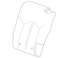 Gm 22894323 Genuine Light Titanium Rear Driver Side Seat Back Cushion Cover