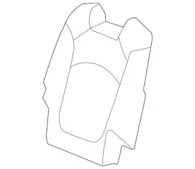 22958271 Gm Genuine Ebony Rear Driver Side Seat Back Cover 22958271 Gm Genuine Ebony Rear Driver Side Seat Back Cover
