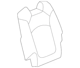 Gm 22958286 Genuine Mojave Rear Passenger Side Seat Back Cushion Cover