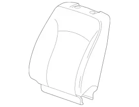 22972319 Gm Genuine Jet Black Driver Seat Back Cover