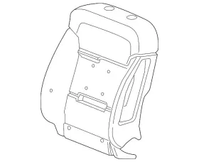 23274945 Gm Genuine Driver Seat Back Pad