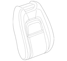 23455803 Gm Genuine Dune Driver Seat Back Cushion Cover 23455803 Gm Genuine Dune Driver Seat Back Cushion Cover