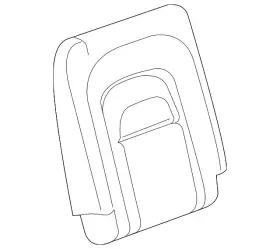23455810 Gm Genuine Dune Rear Passenger Side Seat Back Cushion Cover