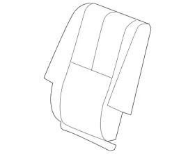 25931441 Gm Genuine Ebony Rear Passenger Side Seat Back Cover