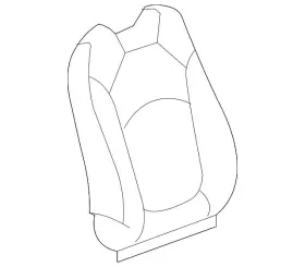 25984368 Gm Genuine Ebony Passenger Seat Back Cushion Cover