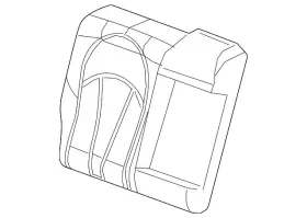 26219116 Gm Genuine Shale Rear Passenger Side Seat Back Cover