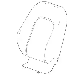 42443110 Gm Genuine Jet Black Driver Seat Back Cover 42443110 Gm Genuine Jet Black Driver Seat Back Cover