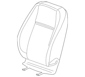 42506301 Gm Genuine Light Ash Gray Driver Seat Back Cushion Cover
