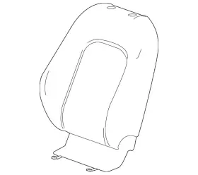 42597836 Gm Genuine Jet Black Driver Seat Back Cover