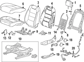 42813382 Gm Genuine Seat Back Pad