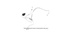 84149403 Gm Genuine Rear Seat Inner Recliner Cable
