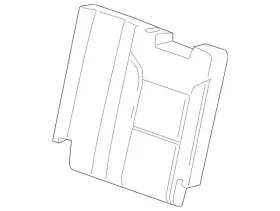 84531474 Gm Genuine Jet Black Driver Side 3rd Row Seat Back Cover