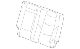 84532797 Gm Genuine Dark Gray Rear Driver Side Seat Back Cover