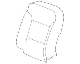 84549931 Gm Genuine Jet Black Driver Side Seat Back Cover