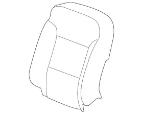 84549980 Gm Genuine Black Driver Seat Back Cover