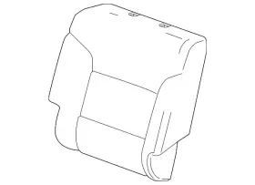 84550063 Gm Genuine Jet Black Rear Passenger Side Seat Back Cover