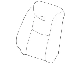 84576269 Gm Genuine Vanilla Driver Seat Back Cover