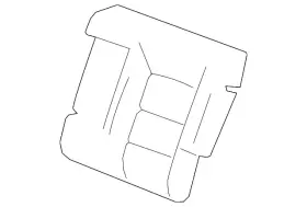 84683824 Gm Genuine Black Rear Driver Side Seat Back Cover
