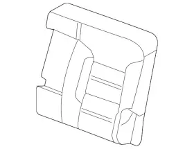 84694809 Gm Genuine Ash Gray Rear Driver Side Seat Back Cover