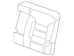 84694810 Gm Genuine Black Rear Driver Side Seat Back Cover
