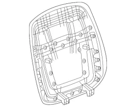 84820646 Gm Genuine Brandy Front Seat Back Finish Panel