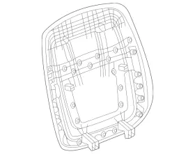 85063707 Gm Genuine Seat Back Panel
