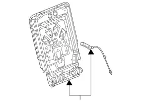 85082563 Gm Genuine Seat Back Frame