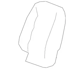 85121939 Gm Genuine Black Driver Seat Back Cover