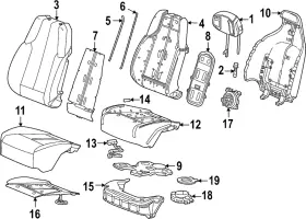 86559447 Gm Genuine Seat Cushion Pad