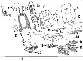 Gm 86804199 Genuine Seat Back Cover