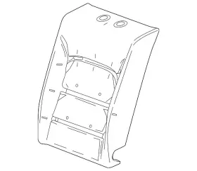 87820742 Gm Genuine Seat Back Pad