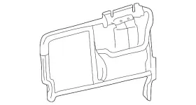 88941103 Gm Genuine Seat Back Frame