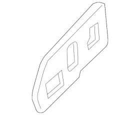 88941682 Gm Genuine Medium Dark Pewter Front Seat Adjuster Switch Bezel