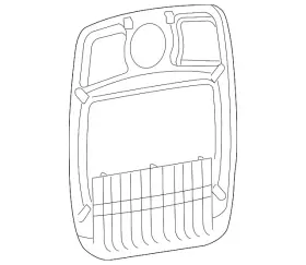 88995569 Gm Genuine Back Panel